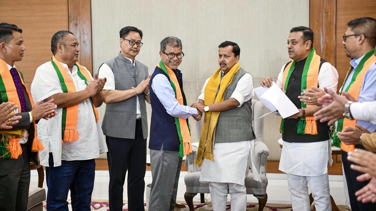Eight UDP legislators defect to BJP in Meghalaya political shift