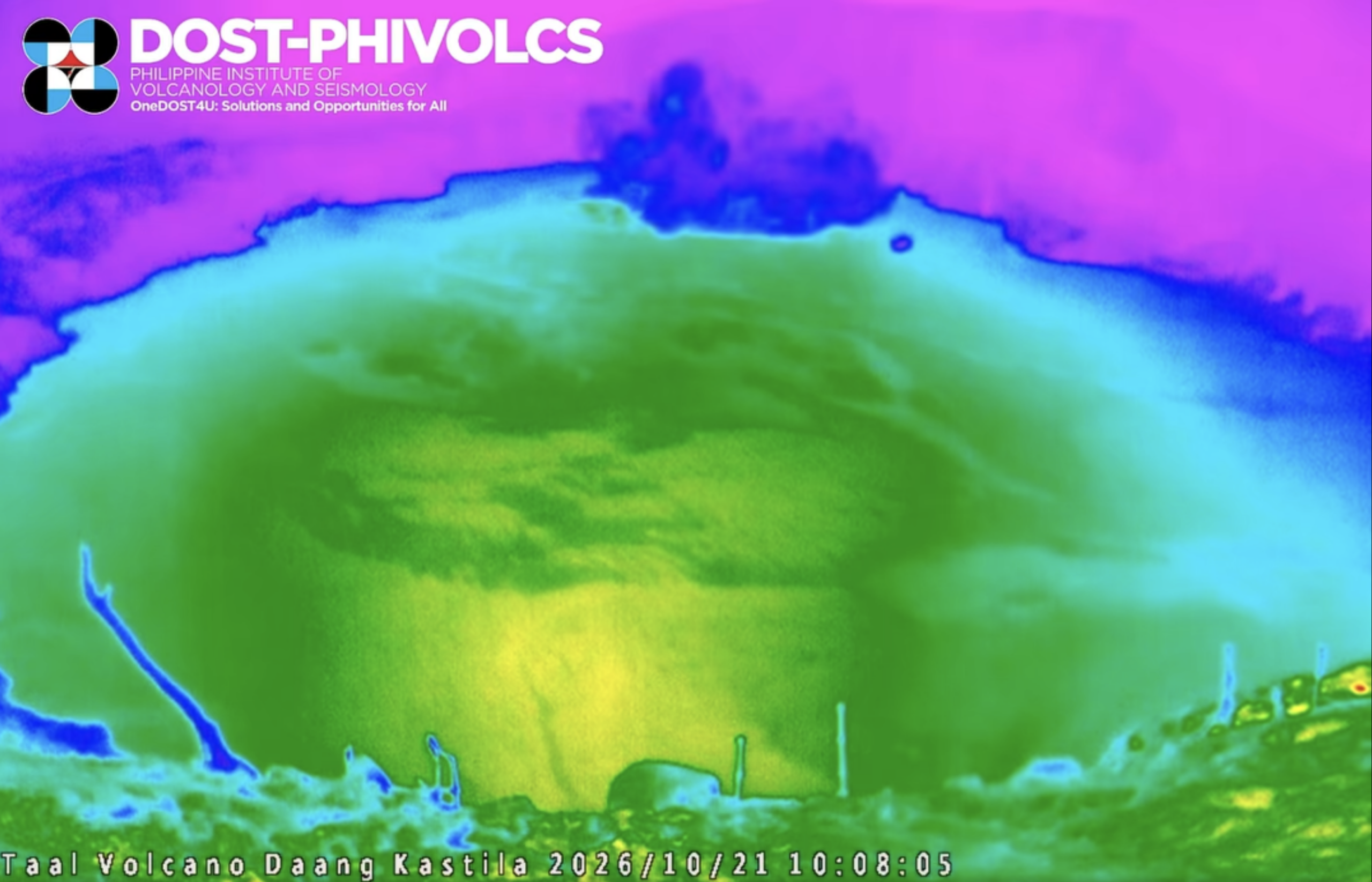 Taal Volcano generates minor eruption plume in Batangas
