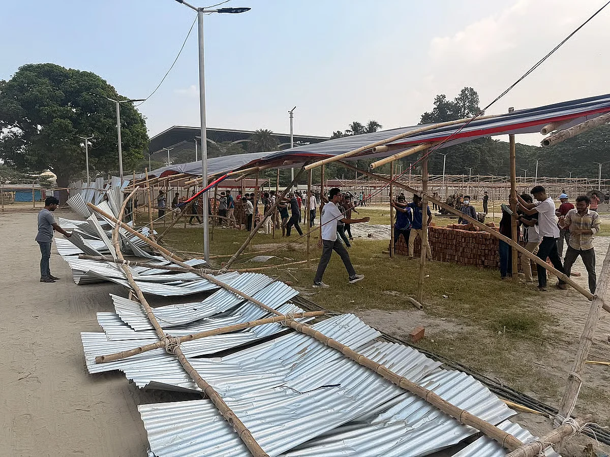 SAU students damage fair installations protesting Secretariat move