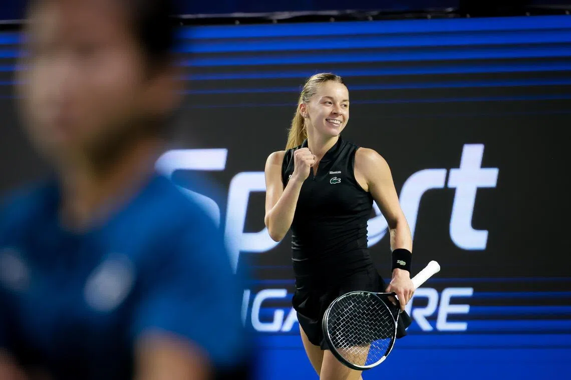 Chwalinska upsets defending champion at Singapore Tennis Open