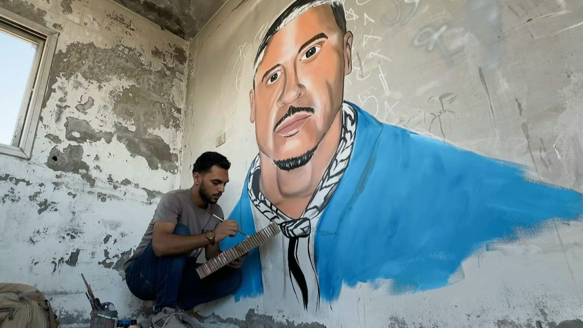 Gaza artists create murals celebrating Macklemore's Palestine advocacy