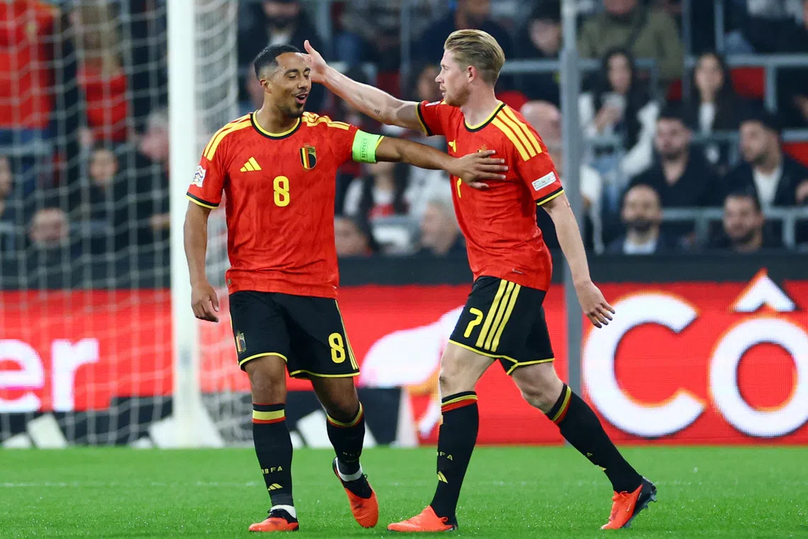 Belgium to face France without De Bruyne and Tielemans