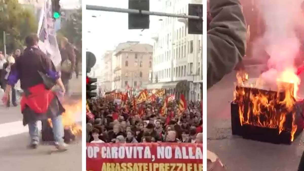 Italy gripped by fresh wave of protests over wages, services and inflation