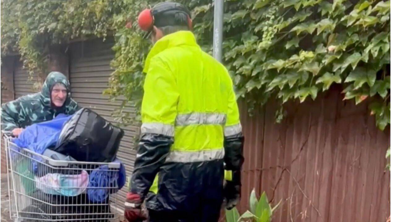 Sydney man offers homeless person work, dignity instead of spare change