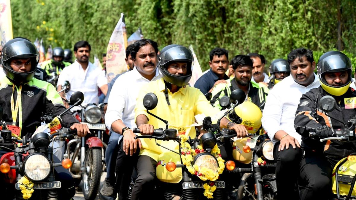 Bike rally launched from Tirupati to mark Modi's quarter-century in office