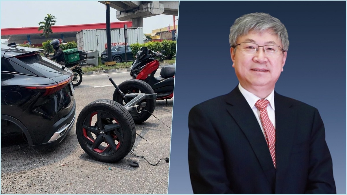 Malaysian automaker's chairman apologizes after vehicle splits apart on road