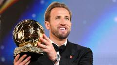 England's Kane wins prestigious Ballon d'Or award