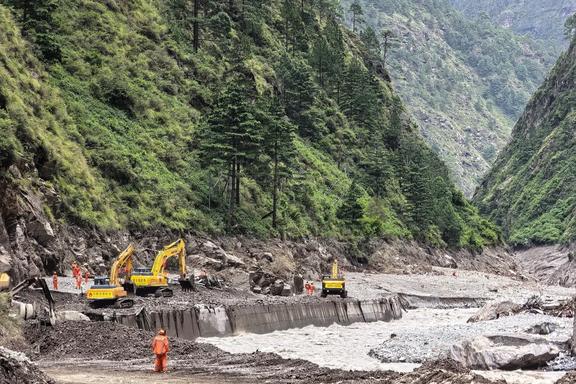 China races to prevent catastrophic barrier lake collapse near Nepal border