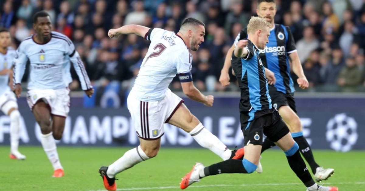 Aston Villa break scoring drought with Champions League victory over Brugge