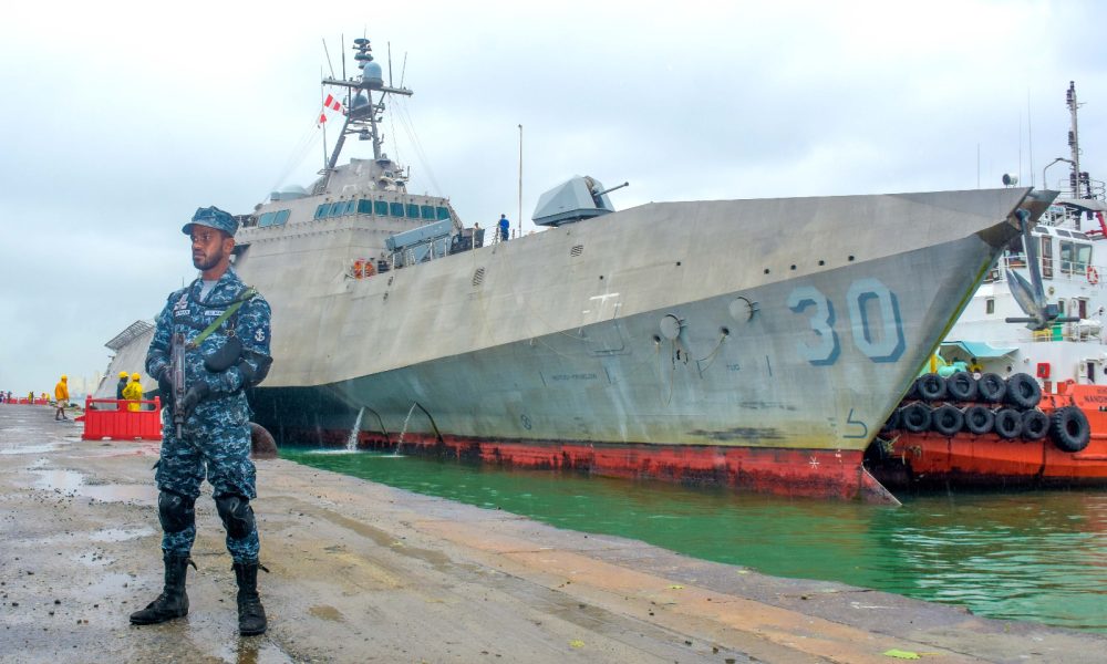 US Navy ship USS Canberra departs Colombo after brief port visit