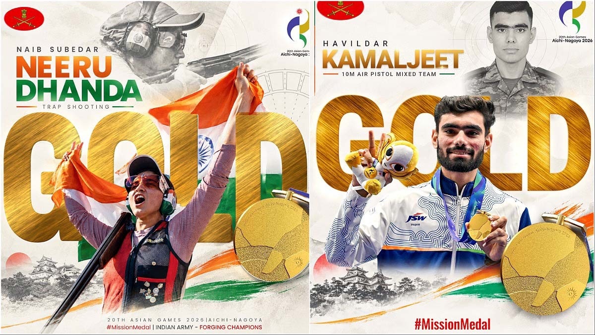 Indian Armed Forces Excel in Asian Games 2026, Medal Tally Reaches 20