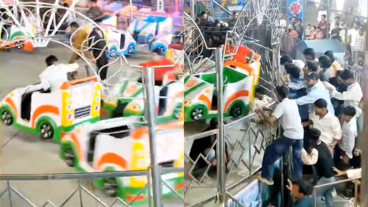 Fair ride mishap in Bihar leaves visitors injured as malfunctioning swing spins out of control