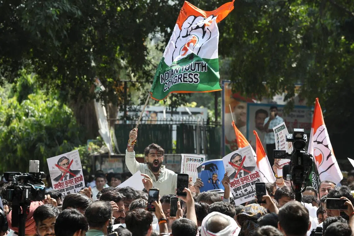India's Congress party demands election chief's resignation over voter rolls