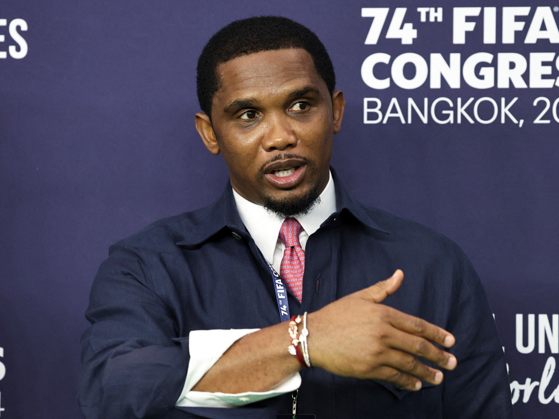 Eto'o urges African federations to back FIFA chief Infantino