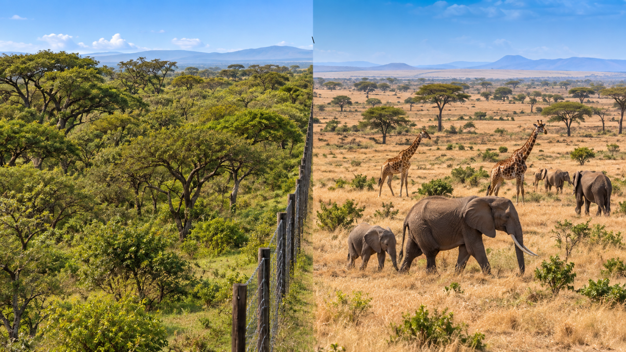 Kenya's tree cover declines as mega-fauna returns after two decades