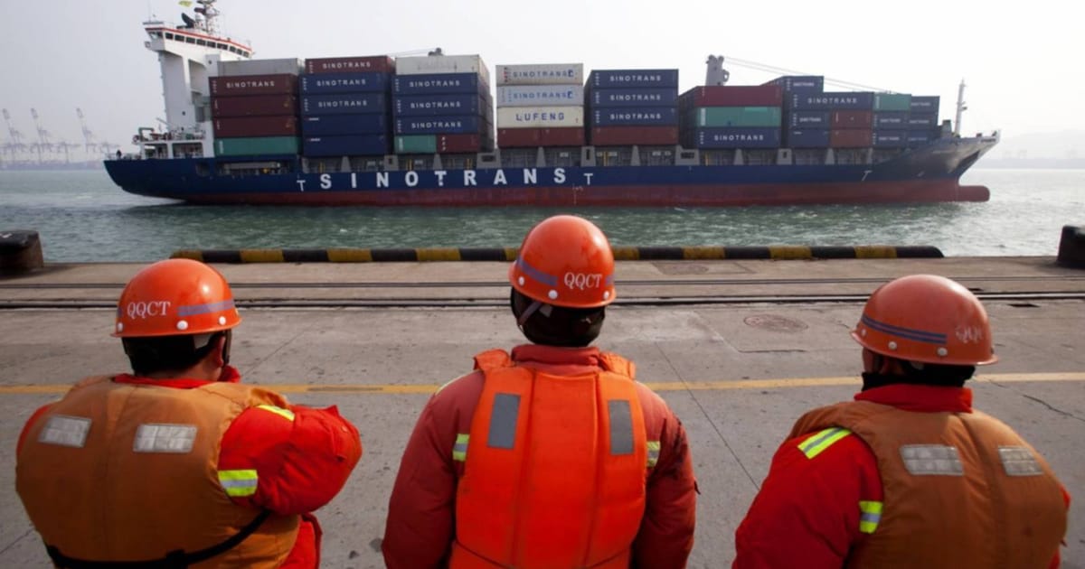 China's trade surplus surges toward record high on Western demand