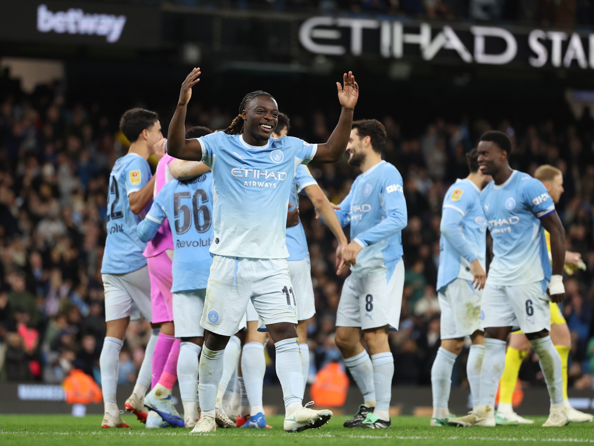Manchester City advances past Brighton on penalties in League Cup thriller