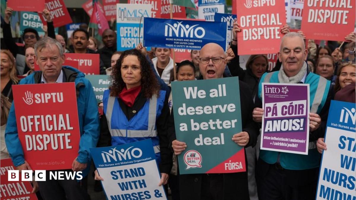 Hundreds of thousands strike in Ireland over public sector pay