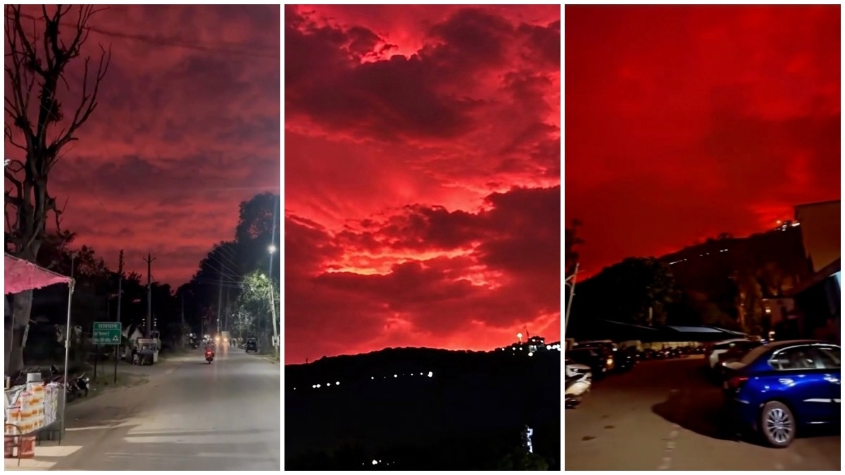 Dust storms, pollution turn Chhattisgarh skies crimson red
