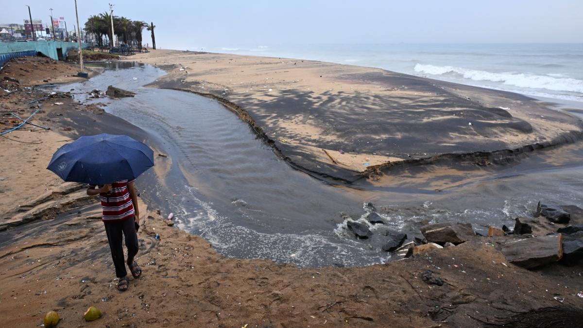 Coastal pollution worsens as untreated sewage flows into Visakhapatnam beach