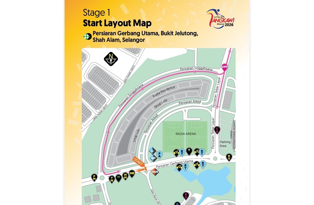 Shah Alam roads to close for inaugural Le Tour de Langkawi stage