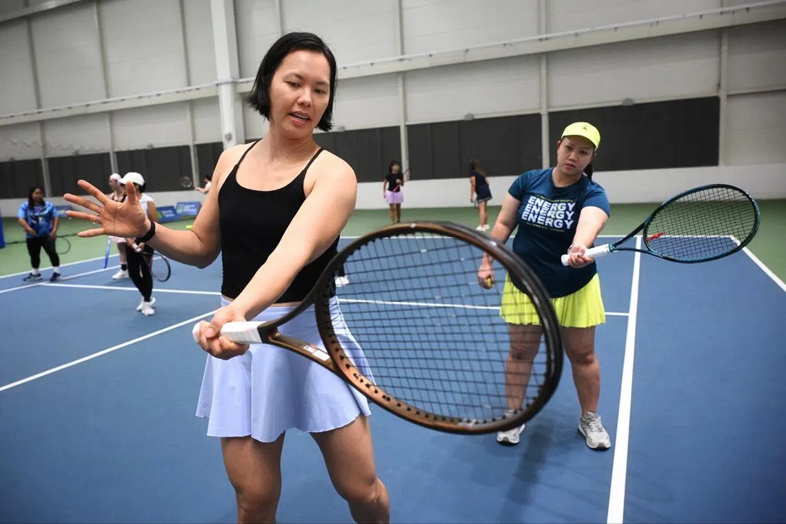 HerCourt initiative introduces tennis to domestic workers in Singapore
