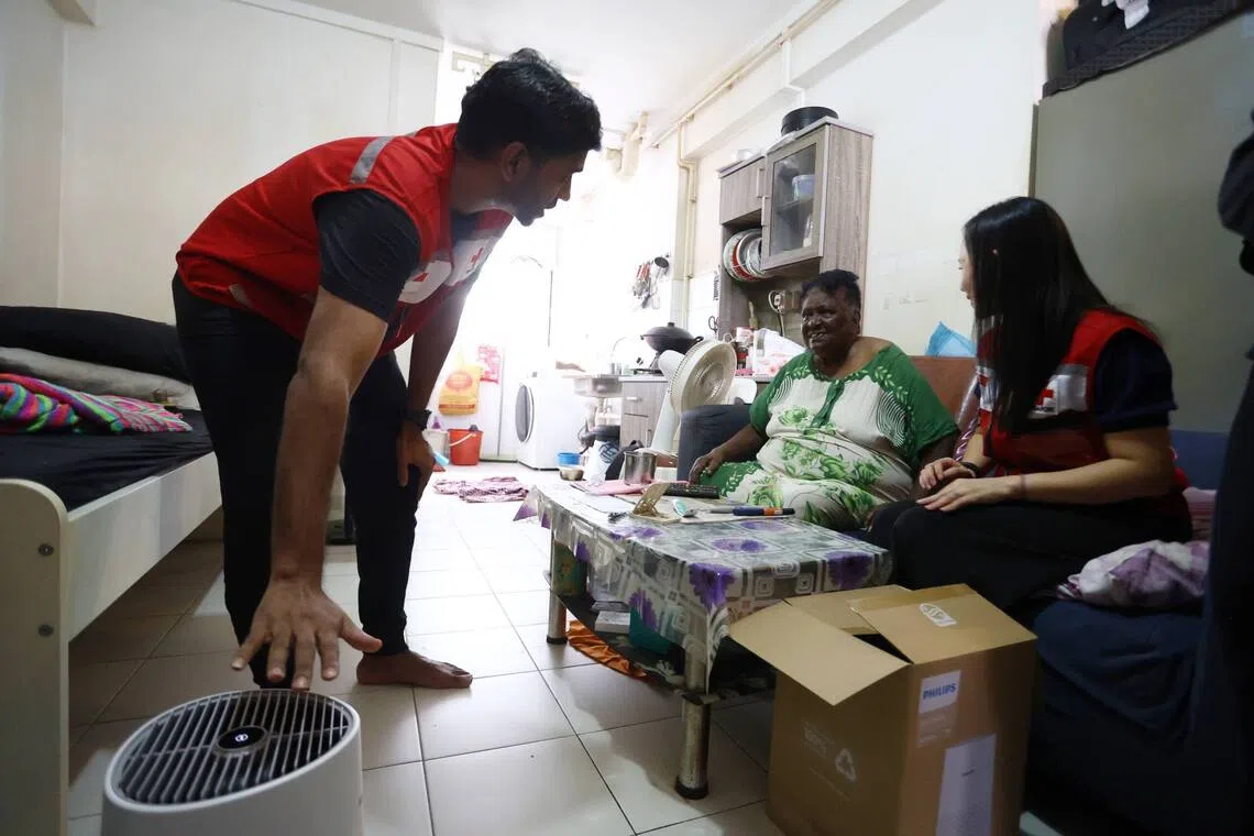 Red Cross aids vulnerable seniors with air purifiers, utility support