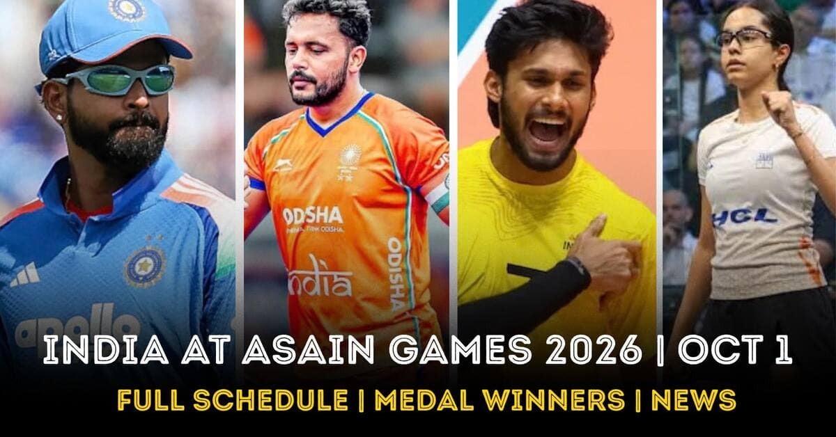 India Eyes Multiple Medal Chances as Asiad 2026 Action Intensifies