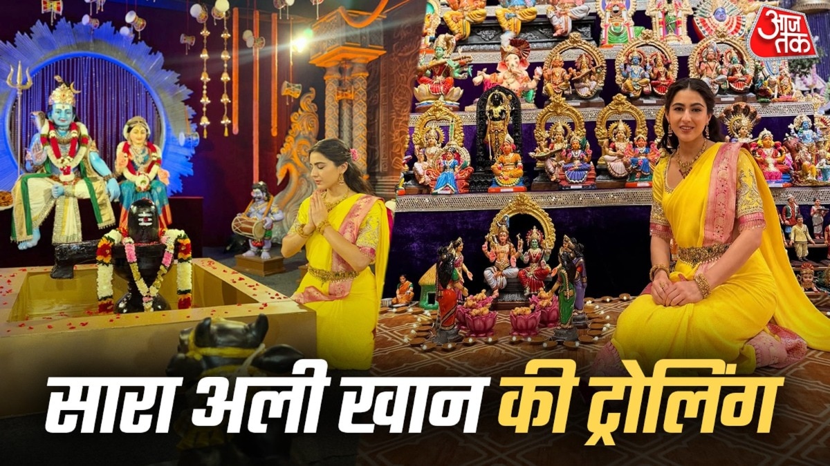 नवरात्रि थीम्ड तस्वीरों पर सारा अली खान को सोशल मीडिया में मिली आलोचना
