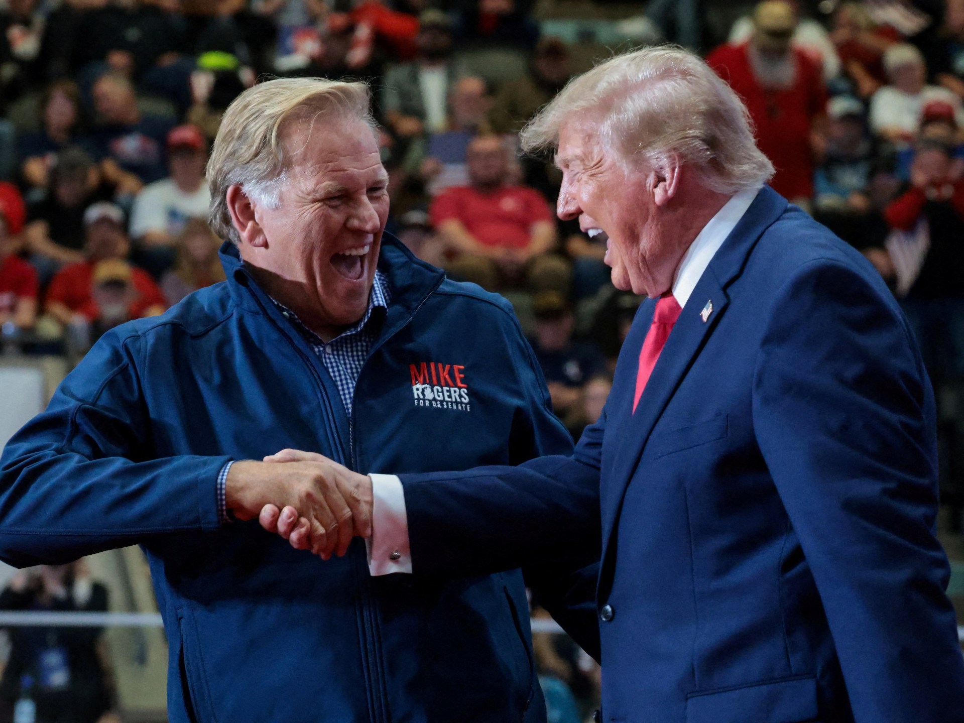 Trump targets Muslim candidate in Michigan midterm campaign rally