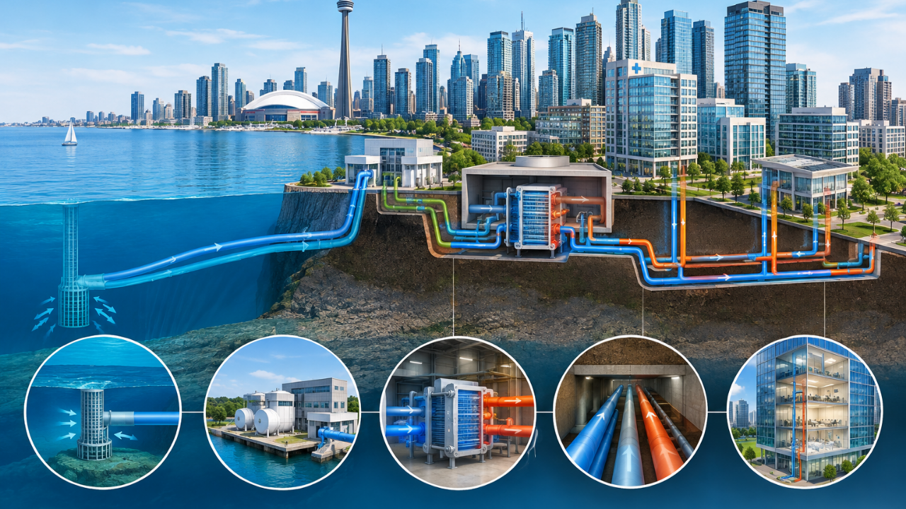 Toronto taps deep lake waters to cool downtown buildings sustainably
