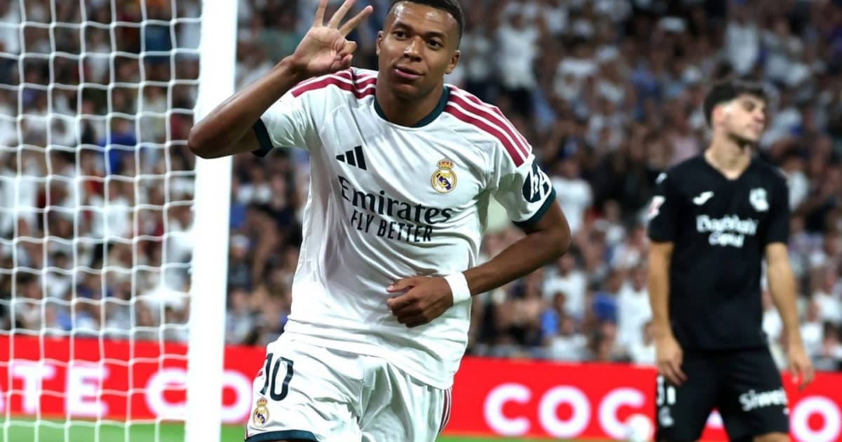 Mbappe Hajar Tiga Gol Saat Real Madrid Mengganas Real Sociedad 4-1