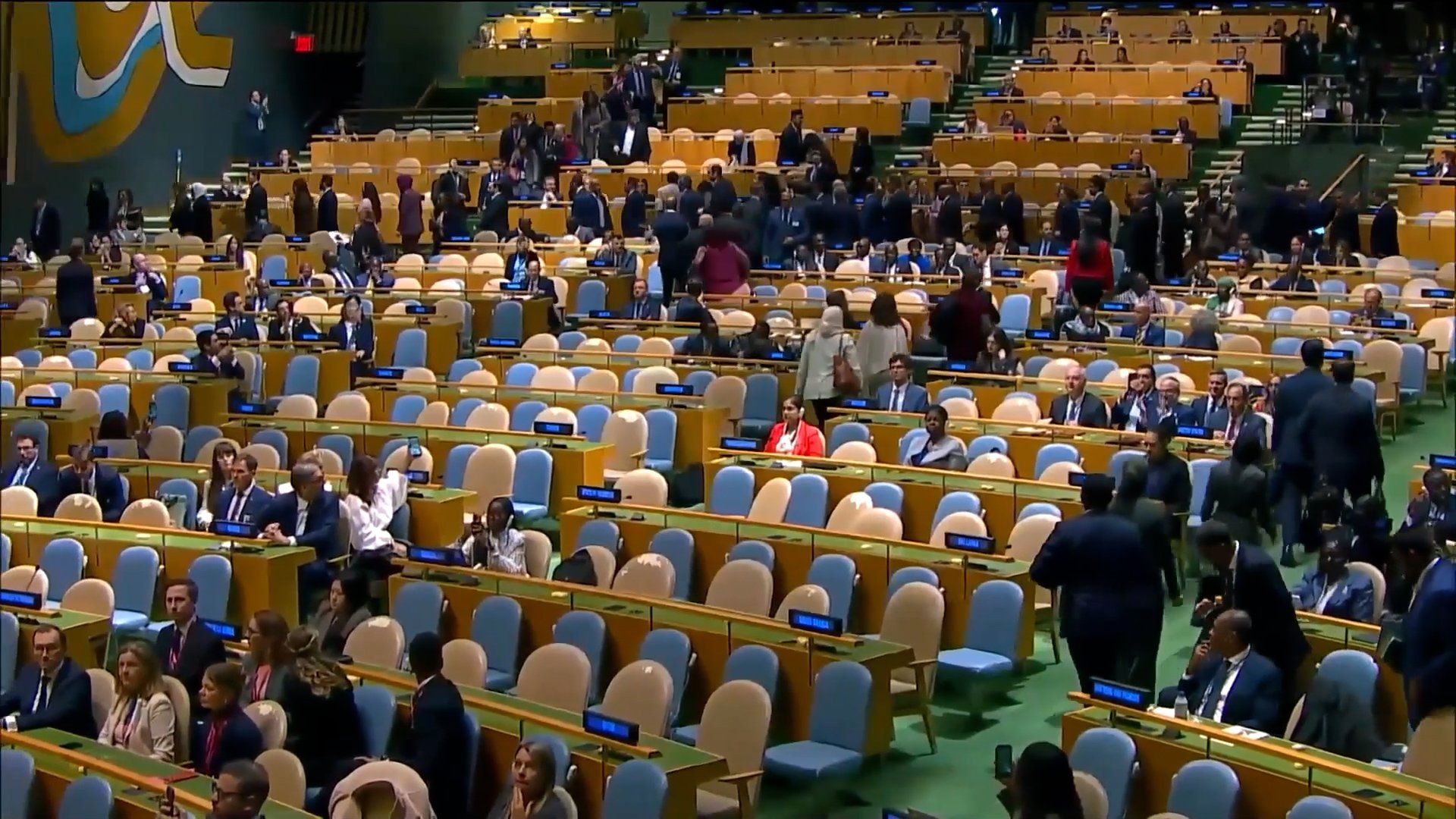 Multiple nations stage walkout during Netanyahu's UN General Assembly address