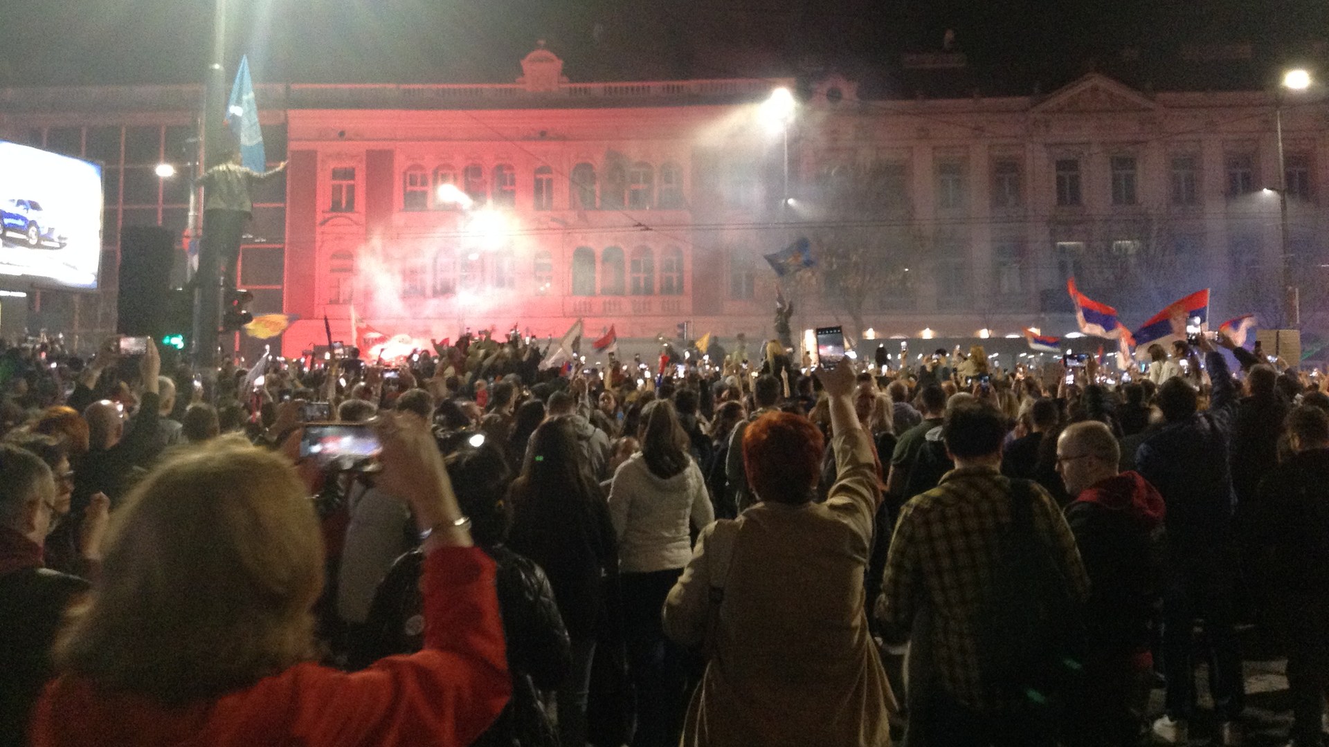 Serbian students celebrate opposition victory in closely watched elections