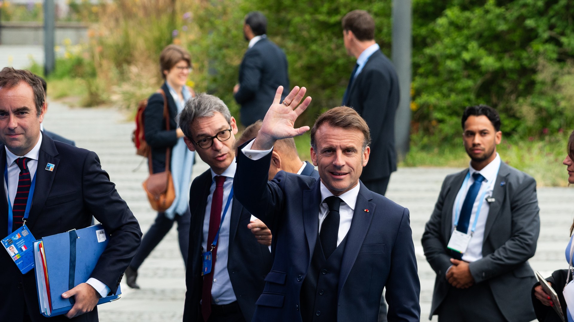 Macron Condemns 'Unbridled' Violence in France Protests