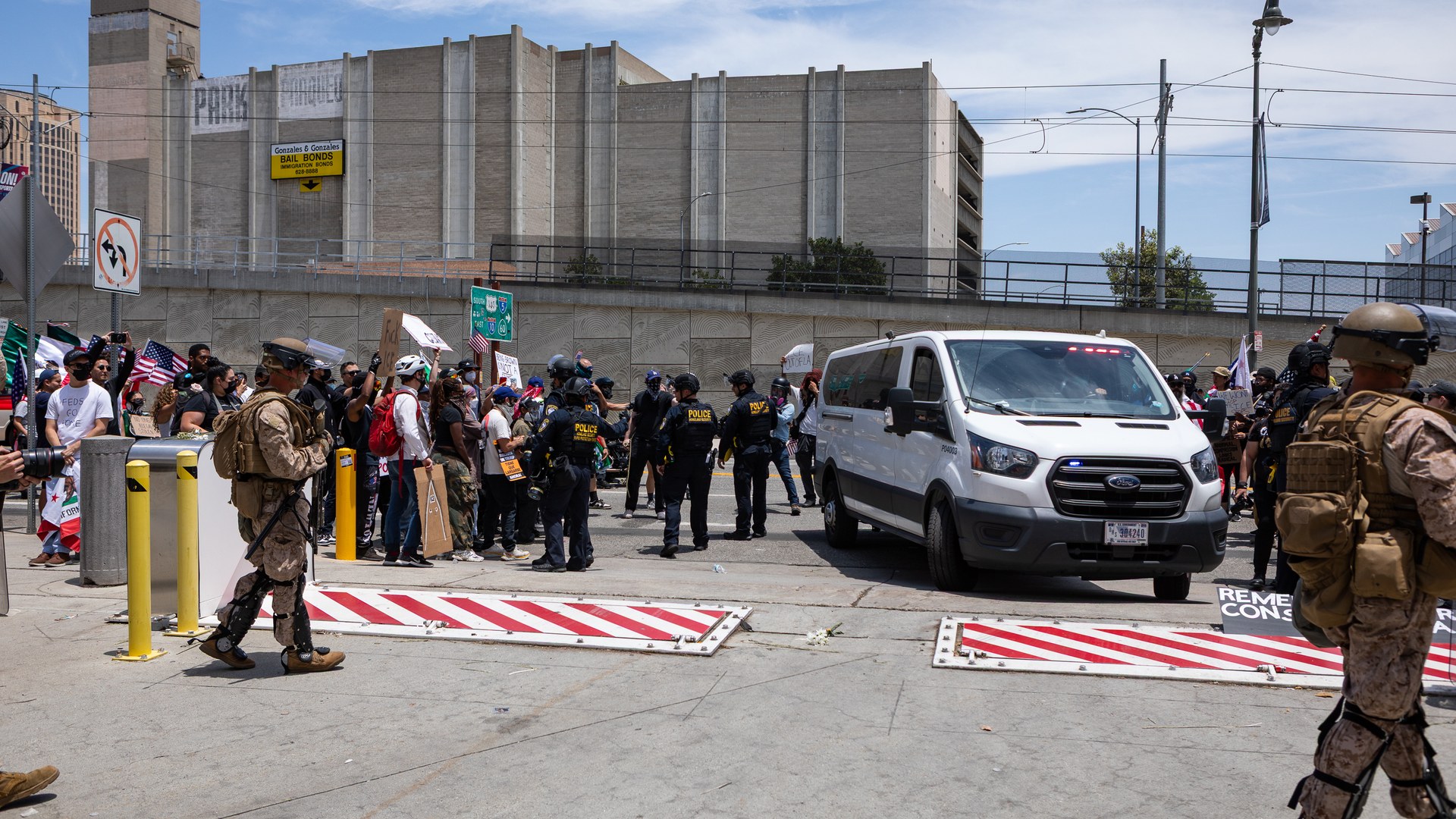 Video documents ICE confrontation that left man injured in California